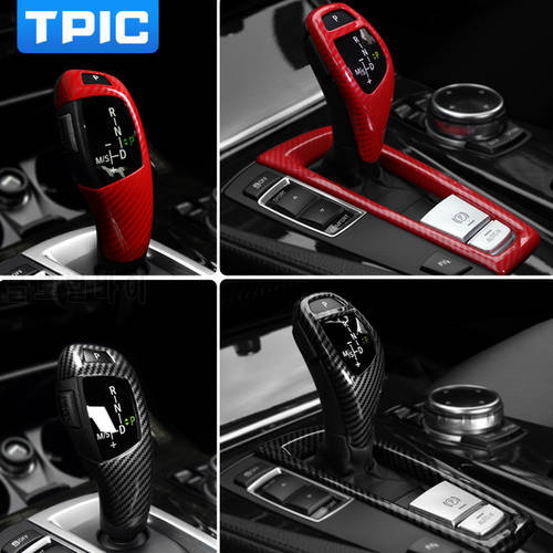 TPIC Car Accessories ABS Gear Shift Knob Cover Gearshift Shifter Sticker For BMW F10 F07 F06 F12 F13 F25 F26 X3 X4 5 GT 5 Series