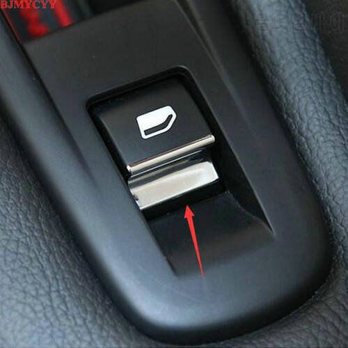 BJMYCYY car styling ABS 7PCS/SET Car window lift buttons decorate sequins For Peugeot 308 308s T9 2014-2017 car accessories