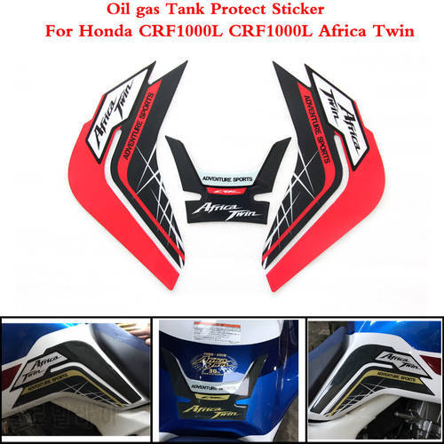 Motorcycle Tank Pad Protector Sticker Fish Bone Sticker 2 color For Honda CRF1000L CRF 1000L CRF1000 L Africa Twin 2014-2019