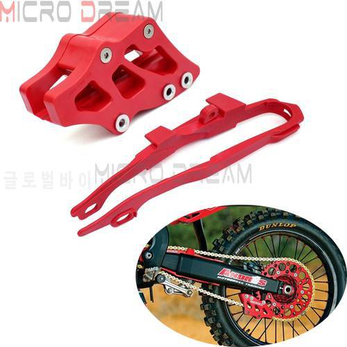 Motocross Chain Guide Guard with Swingarm Chain Slider Cover for Honda CR125R CR250R CRF250R CRF450R CRF250X CRF450X 2000-2013