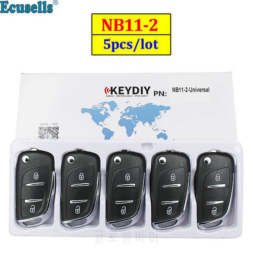 5PCS/LOT KEYDIY 2 Button Multi-functional Remote Control NB11-2 NB Series Universal for KD900 URG200 KD-X2 All Functions In One