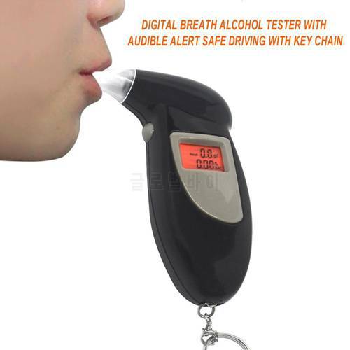 2020 Police Alcotester Backlight Display Professional LCD Alcohol Tester Digital Quick Response Alcohol Detector