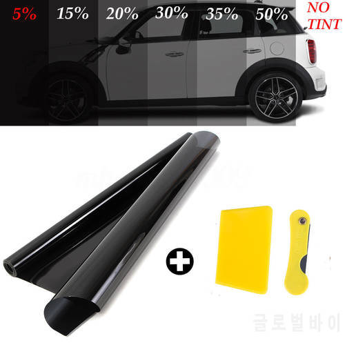 Uncut 300cm Car Window Tint Film Roll 5% 15% 25% VLT UV+Insulation Auto Home Window Glass Summer Solar UV Protector Car Sticker