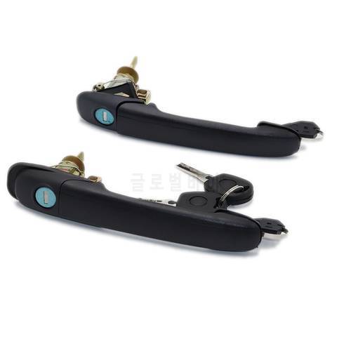 FRONT LEFT RIGHT DOOR HANDLE WITH LOCK BARREL FOR FORD GALAXY 1995-2006 33MM PIN LENGTH 6K0837205 6K0837206