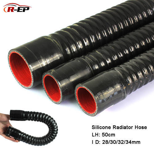 R-EP Silicone Flexible Hose ID 28 30 32 34mm for Water Radiator Tube for Air Intake High Pressure Rubber Joiner Pipe