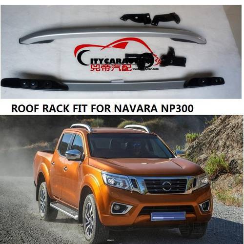 CITYCARAUTO Decorative Roof Rails FIT For NISSAN NAVARA NP300 Accessories Silver Roof Rails Rack Carrier Bars 2016-2017