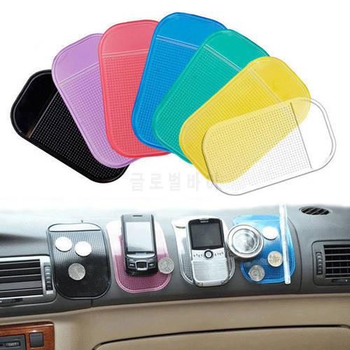 Car Dashboard Colorful Pad Anti-slip Magic Holder Silicone Mat Durable Universal Mobile Phone Sticky Pad Interior Accessories