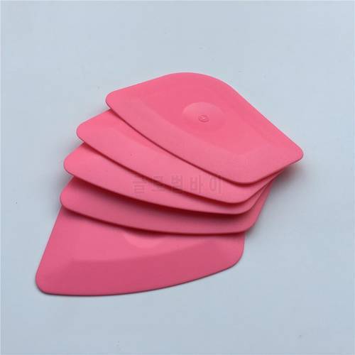 5pcs/Lot Foil Squeegee Vinyl Film Car Wrap Auto Home Office Car Film Sticker Install Cleaning Pink Scraper Window Tints Tool