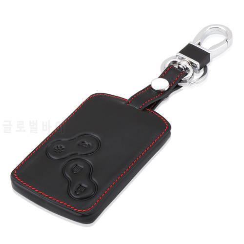 Leather Car Key Cover Car Style Cover Case For Renault Kadjar Clio Megane 2 3 4 Koleos Logan Scenic Card Case Keychain Key cases