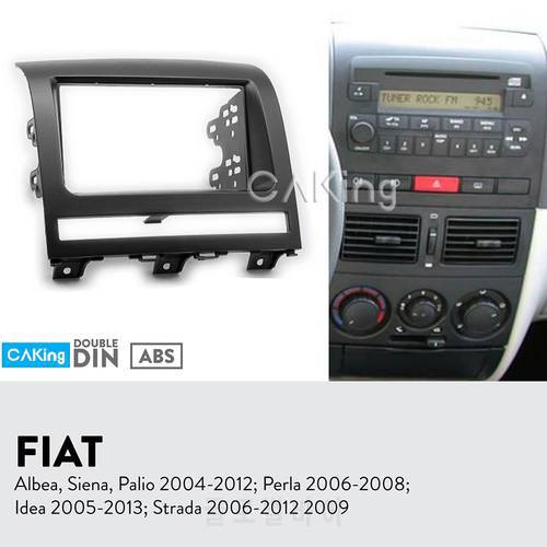 Car Fascia Radio Panel for FIAT Albea, Siena, Palio 2004-2012 Perla 2006-2008 Dash Kit Console Facia Plate Adapter Cover Bezel