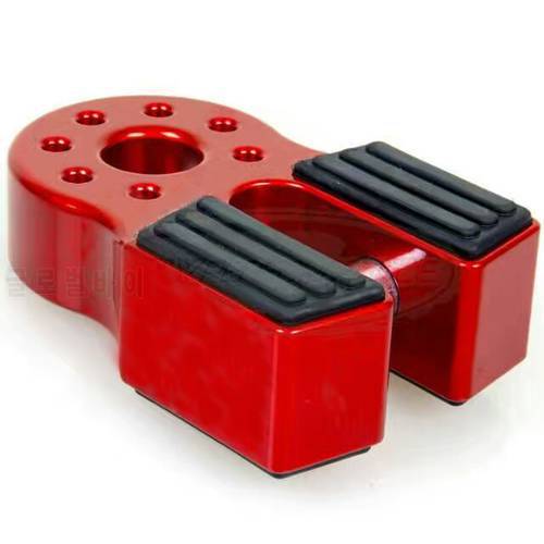 Red flat Shackle Mount Aluminum Alloy Aluminum Thimble fairlead Shackle Mount Hook connector for Synthetic Rope