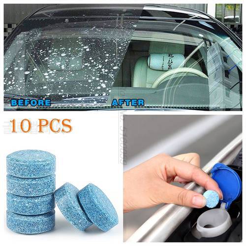 10PCS 1pcs=4L Car Accessories Solid Wiper Window Glass Cleaner for Headlight Polish Car Accesories Lave Vitre Accesorios Autos