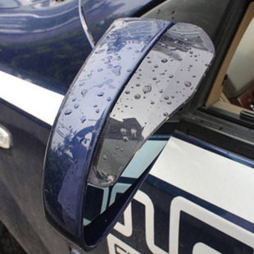 VODOOL 2Pcs PVC Car Rear View Mirror Sticker Rain Eyebrow Auto Side Mirror Rain Board Shield Sunshade Snow Guard Protector Cover
