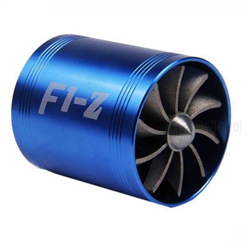 Car Air Intake Turbine Refit Turbo Gas Fuel Oil Saver Fan Turbo Supercharger Turbine Fit for Air Intake Hose Diameter 65-74mm