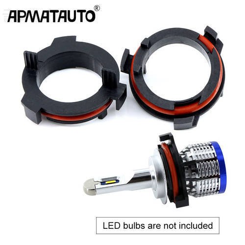 2pcs Car model LED Headlight Bulbs Holder Adapter Lamp Base Led Front Headlight Kit H7 Adapter For OPEL Astra G Honda CR-V Mazda