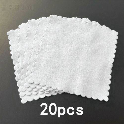 20pcs Square Nano Ceramic Car Glass Coating Lint-Free Cloth Microfiber Cleaning Cloths Smooth Soft 10x10cm