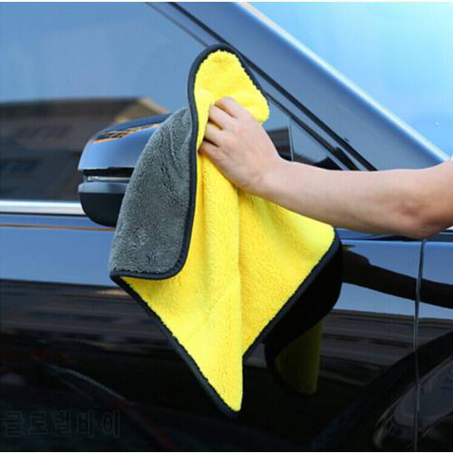 800gsm 30cmx30cm Super Thick Plush Microfiber Car Cleaning Cloths Car Care Microfibre Wax Polishing Detailing Towels