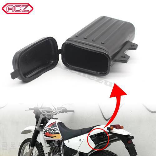 ACZ Motorcycle Pit Dirt Trail Tool Box Holder Bottle Off-Road Motocross Container For Suzuki DR250 Djebel TW200 TW225 Black