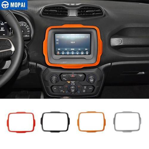 MOPAI Car Stickers for Jeep Renegade 2018+ Car GPS Navigation Decoration Cover for Jeep Renegade Car Accessories Styling
