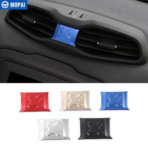 MOPAI Aluminium Car Interior Central Air Vents Decoration Cover Stickers for Jeep Renegade 2015-2016 Car Styling