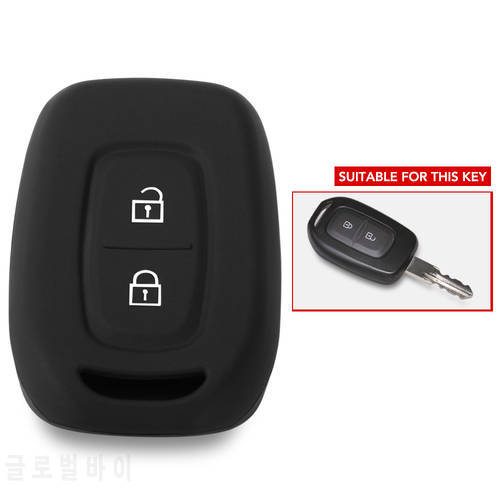 Soft Silicone Rubber Car Key Cover Case Shell For Renault Duster dacia scenic master megane 2 Buttons Remote Key Cover