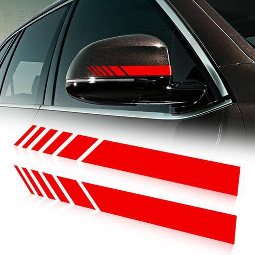 Car Rearview Mirror Side Decal Stripe Vinyl for Suzuki Vitara Swift Ignis SX4 Baleno Ertiga Alto Grand Vitara Jimny S-cross