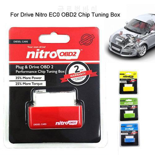 15% Fuel Save More Power Drive Nitro EC0 OBD2 Chip Tuning Box Plug Driver For Cars Tuning Box Plug & Drive OBDII Interface Fit