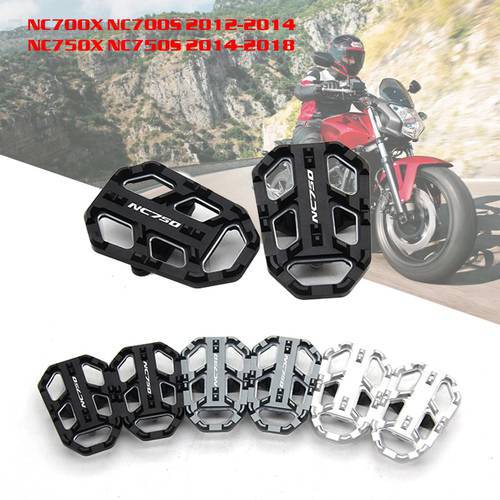 CNC Aluminum Motorbike Foot Pegs Footpegs Footrests For Honda NC700X NC700S 2012-2014 NC750X NC750S 2014-2018