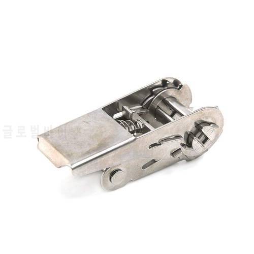 uxcell Silver Tone Stainless Steel Ratchet Buckle for 25mm Width Tie Down Strap