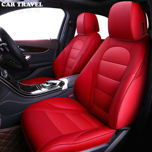 CAR TRAVEL Custom leather car seat cover for Mazda 3 6 2 C5 CX-5 CX7 323 626 Axela Familia car automobiles accessories cushion