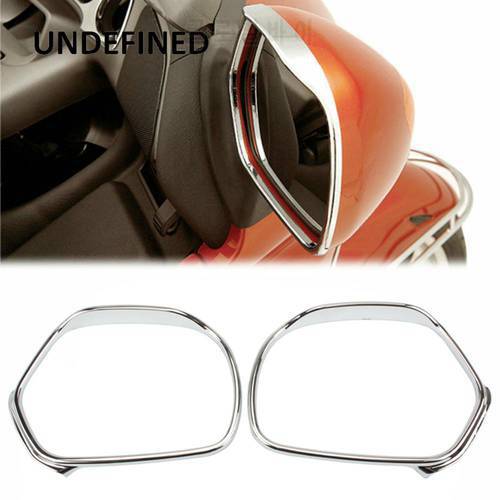 Chrome Mirrors Trim For Honda Goldwing GL1800 GL 1800 2001-2011 Rear View Side Mirror Decoration Cover Motorcycle Accessories