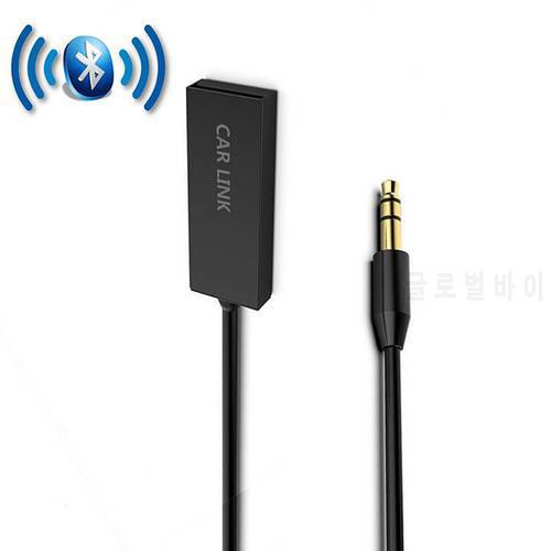 ihens5 U2 Mini Wireless Bluetooth Aux Handsfree Bluetooth Car kit Audio Adapter Aux USB to 3.5mm Jack with Mic for Car Speaker