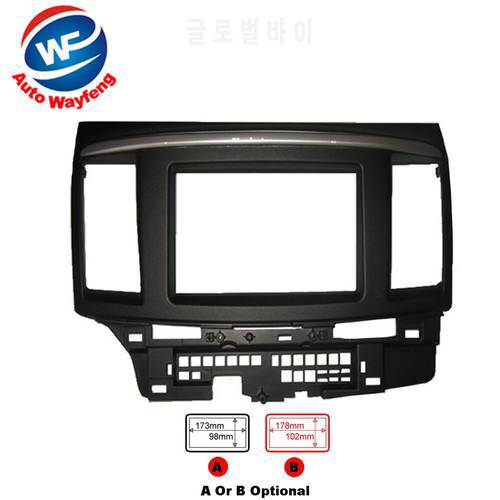 Car refitting DVD frame,DVD panel,Dash Kit,Fascia Radio Frame,Audio frame Fit For 2010 Mitsubishi Galant Fortis,Lancer X 2DIN