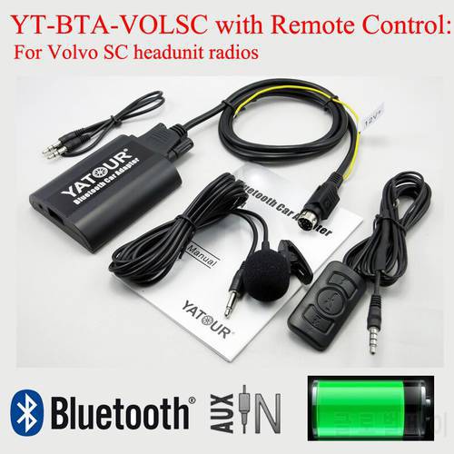 Yatour Bluetooth MP3 phone call hands free kit BTA with Remote Control for Volvo SC headunit radios