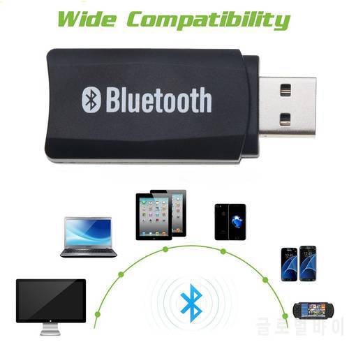 Bluetooth 4.0 mini car kit stereo audio music receiver adapter Aux cable USB power bluetooth receiver Wireless Dongle EDR