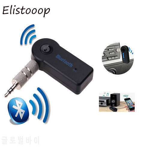 Elistooop Car Bluetooth-compatible 5.0 Adapter Handsfree Music Receiver Speaker Audio Receiver AUX Receiver for Headphone car
