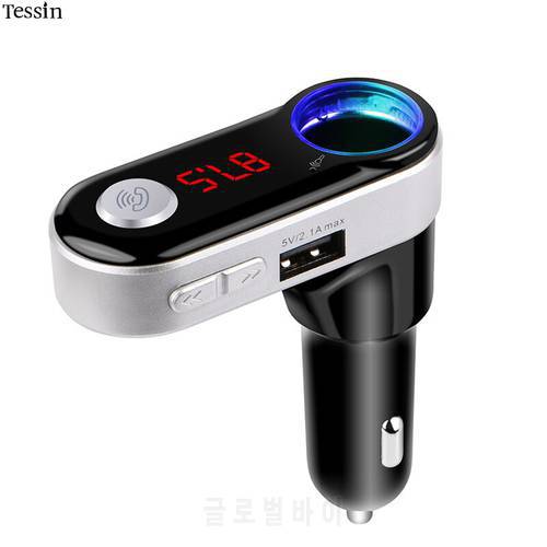 INGMAYA Car Bluetooth Charger 2.1A Cigarette Lighter TF Card Mp3 Player For iPhone 5 5S 6S 6 7 Plus Samsung ZTE Huawei AUX Audio