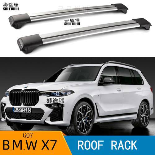 2Pcs Roof Bars for Bmw - X7 (G07) [2019-today] SUV Aluminum Alloy Side Bars Cross Rails Roof Rack Luggage LOAD 200KG