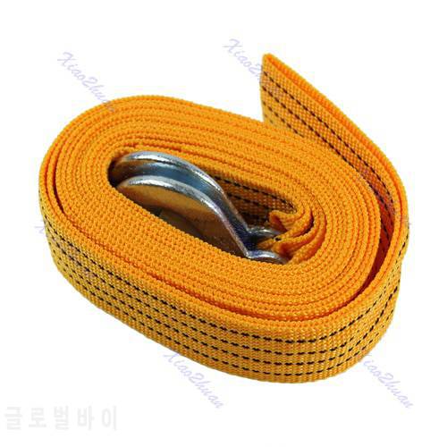 Free delivery Car Van 4M 5 Ton Tow Towing Pull Rope Strap Hooks Heavy Duty Road Recovery New