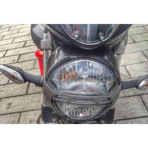 Headlight Cover For Ducati Monster 696 795 796 1100 Full Carbon Fiber 100%