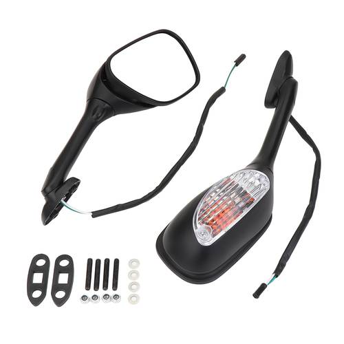 Motorcycle Mirror For Suzuki GSXR600 750 2006-2010 GSXR1000 Rearview Mirrors Side With Turn Signal Light Waterproof SV1000