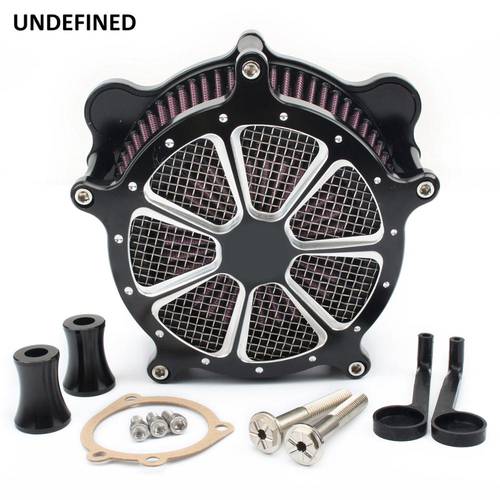Air Filter Motorcycle Venturi Contrast Cut Intake Air Cleaner System For Harley Twin Cam EVO Dyna 93-2017 Softail Touring Glide