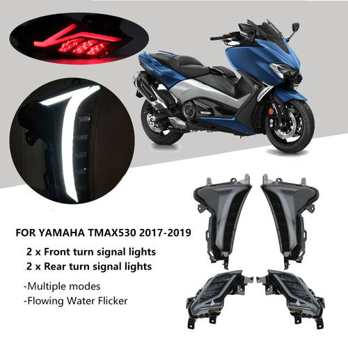 For TMAX 530 LED Turn Signal Lights Emark Rear Tail Brake Light For Yamaha TMAX530 T max T-MAX 530 2017 2018 2019 SX DX Blinker