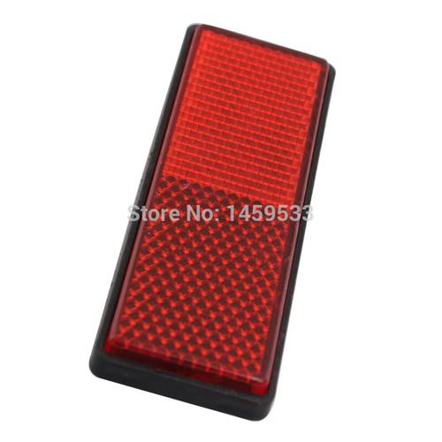 Red Motorcycle Safety Reflector Rear Tail Brake Stop Marker Light Car Truck Trailer Universal New 88x32mm