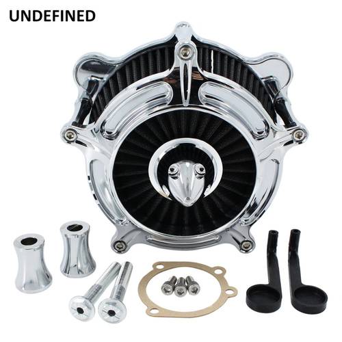 For Harley Touring Road King Electra Street Glide Dyna Twin Cam Softail FXST FXSB Turbine Spike Air Cleaner Intake Filter CNC