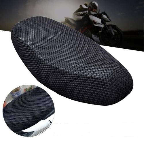 1PCs 3D Motorcycle Scooter Sunscreen Seat Cover Prevent Electric Bicycle Sun Pad Heat Insulation Cushion Protector Motor Parts