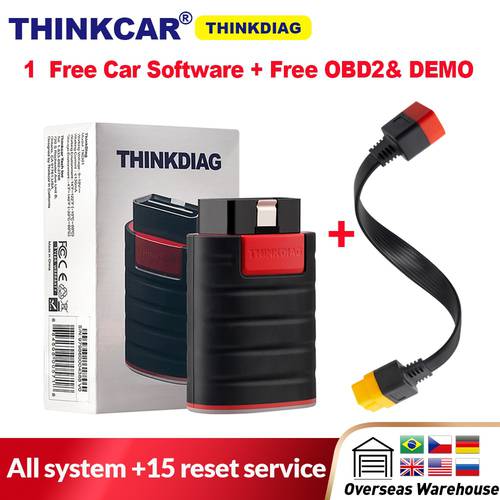 Thinkcar Thinkdiag Old Version All System Software Free 1Year Car Diagnostic Tool Bluetooth OBD2 Scanner Easydiag Thinkdiag
