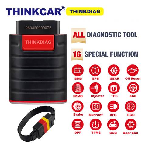 Thinkcar Max Lifetime Free All Cars 28 Resets Full Systems Diagnostic Tools Obd2 Scanner Auto TPMS Wifi Bluetooth Tester