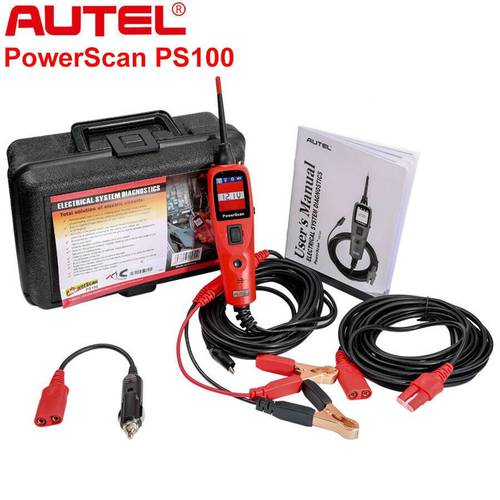 Autel PowerScan PS100 Electrical System Diagnostic Tool OBD2 Scanner Automotive Circuit Tester Diagnostic AVOmeter Tests Tool