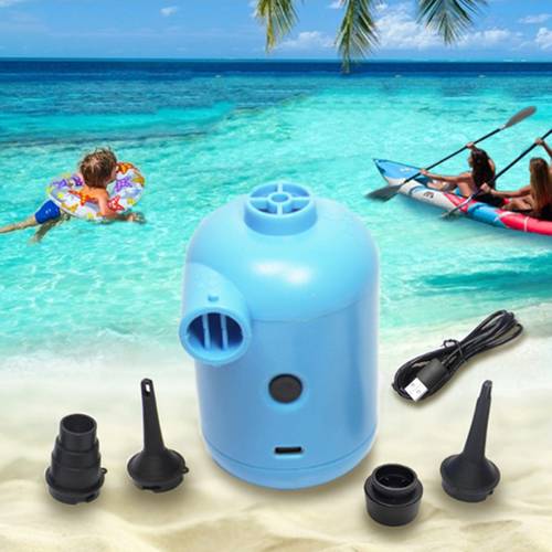 Novel-Portable USB Electric Air Pump Air Mattress Boat Sofa Auto Air Inflatable Pump for Car Camping Inflator